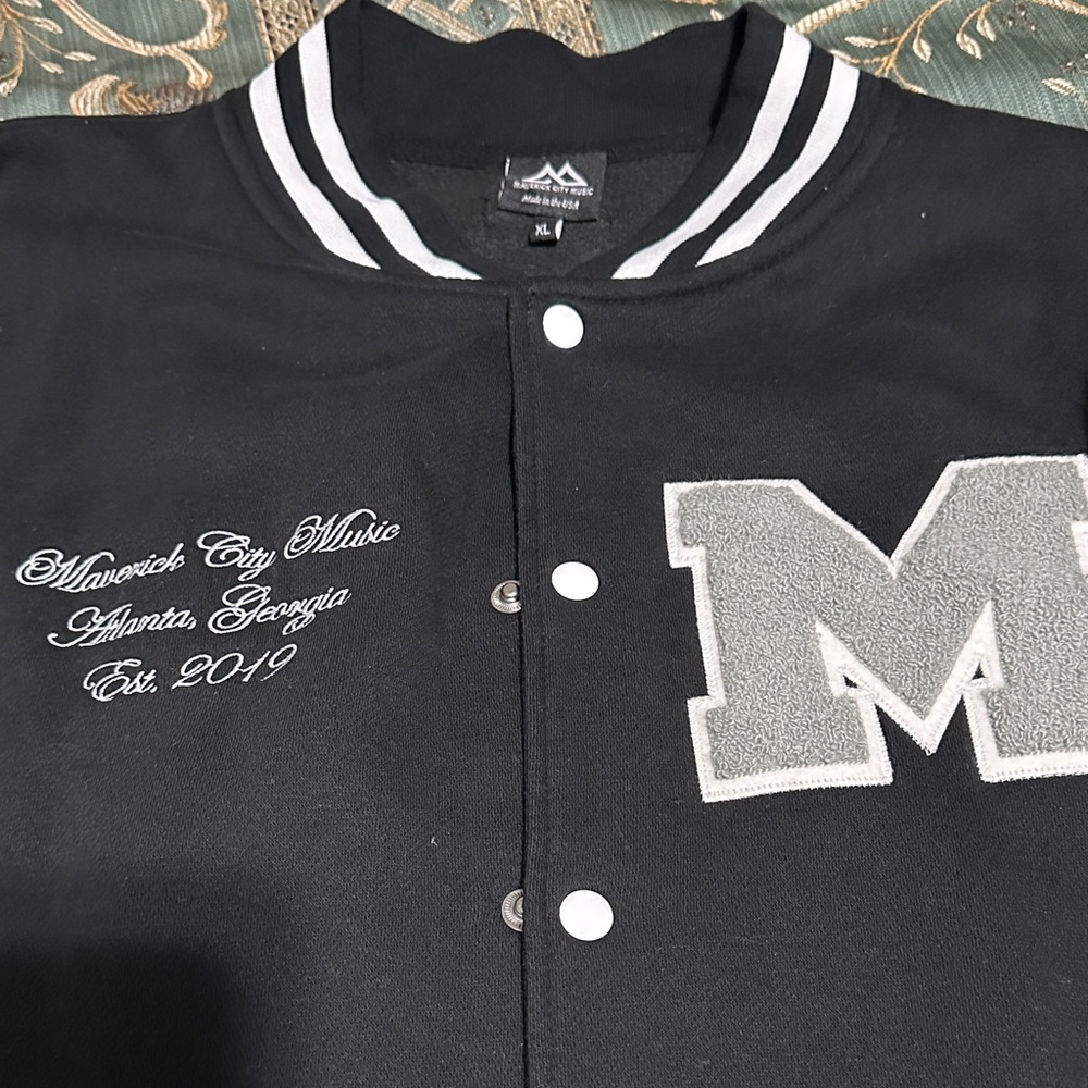 Black and Gray Varsity Jacket